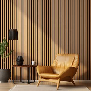 Sound Proof Eco-friendly Slat Wall Acoustic Natural Oak surface Wooden Slat Acoustic Panels