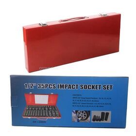 35PCS Professional Repair Pneumatic 1/2  Impact Socket Tools Set