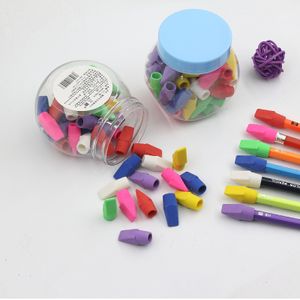 School Promotional Gommes Stationery Eraser set Mini Pencil Topper Eraser 3D Rubber Eraser For Pencils