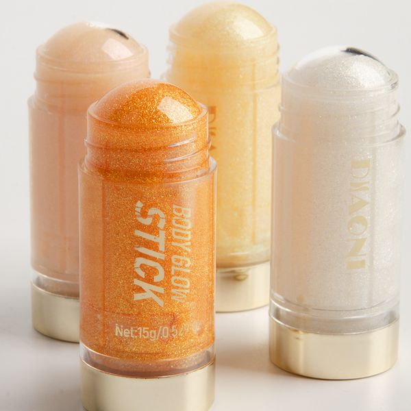 Custom Logo Glowing Whole Body Brighten Solid Highlighter Oil Long Lasting Hydrating Private Label Makeup Gel Highlighter Stick
