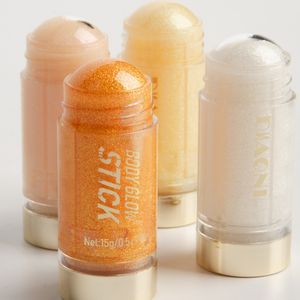 Custom Logo Glowing Whole Body Brighten Solid Highlighter Oil Long Lasting Hydrating Private Label Makeup Gel Highlighter Stick