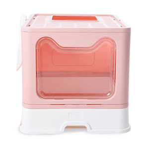 Pet household cleaning products Foldable cat litter box fully enclosed PP material low price