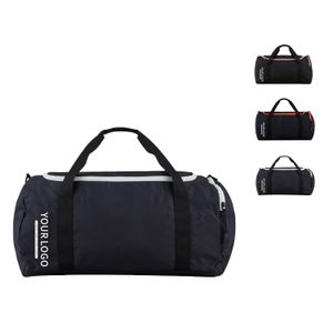 New Design factory OEM custom logo polyester weekender bag man woman outdoor sport duffel gym travelling bags Shoe Compartment