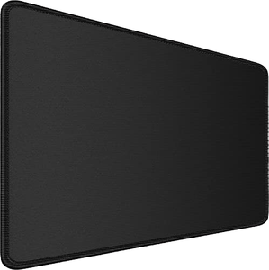 Black gaming Mouse pads with Stitched Edges and Non-Slip Rubber Base Waterproof Coating for Gaming Office or Home Use in Stock!