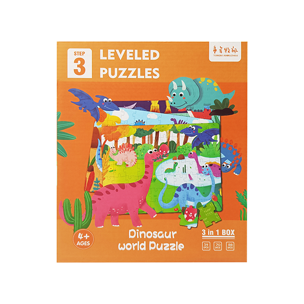 Cheap Price Recyclable Cardboard Jigsaw Puzzle Christmas Custom Kids Jigsaw Puzzles 100 150 200 pieces Dinosaure puzzle