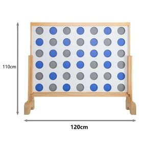 Jumbo lawn games large wooden connect four in a row game