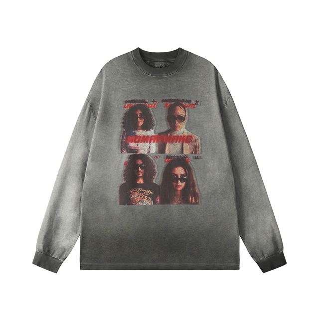 Foshan Zongchi Yishe Clothing Trading Co., Ltd. Wholesale printed character cotton spring shirt men women