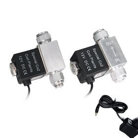 DC12V ZRDR Aquarium Co2 Solenoid Valve Regulator Fish Tank Electric Magnetic Valve