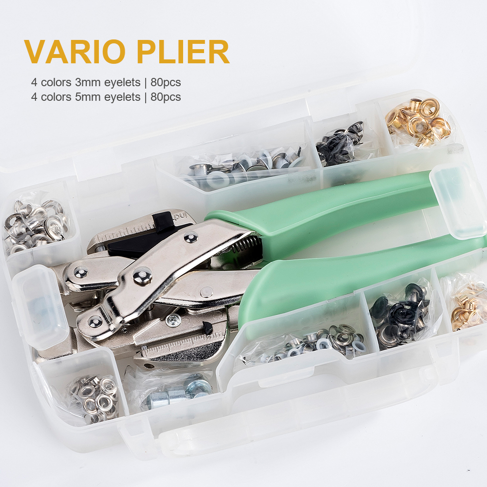 Ningbo Yinzhou Liberty Port Design Co., Ltd. AA New design Shoes leather eyelet kit punch pliers for 3mm, 5mm eyelet DIY project