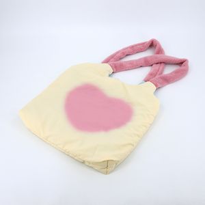 BSCI Factory OEM Custom Cute Girls Soft Cotton Padding Puffy Tote Bag