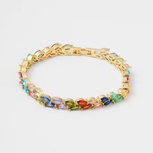 2024 high-end high-quality colorful zircon jewelry classic women's bracelets crystal bangles
