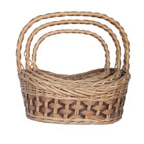 Wholesale Willow Wicker Gift Baskets With Handles Picnic Basket Set Gift Baskets In Bulk