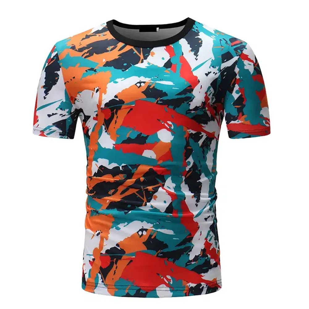 Zega Impex Summer 2024 Men's Casual Sleeve Less Printed T Shirt 3D Trend Men Wear Sublimation T Shirts Customized For Sale