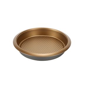 non stick coating carbon steel 3pcs baking pan set20/24/28cm shallow baking pan with dot base
