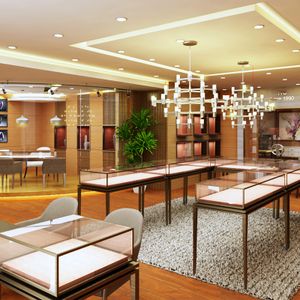 Custom High Quality Luxury Storage Organizer Velvet Jewelry Display Tray Jewelry Display Cabinet