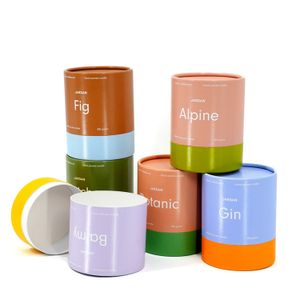 Custom Printing Biodegradable Cylinder Cardboard Cosmetic Paper Tubes Box Packaging Food Grade Coffee Tea Round Paper Tube
