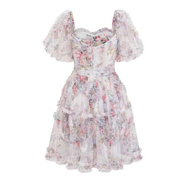 Customized Printed Mesh Vacation Dress Manufacturer