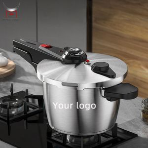 Pressure Cooker 304 Stainless Steel Multi Cooker 2 Pressure Level Explosion Proof Safety Valve Cookware Pot for Home Kitchen