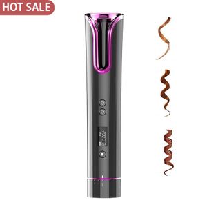Mini Rechargeable Quick Heating Wireless Hair Curling Iron Mini Portable Automatic Cordless Hair Curler