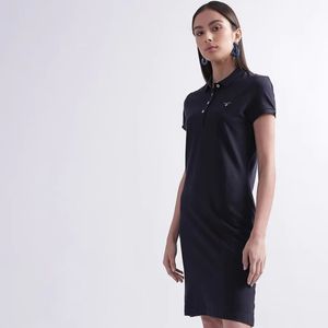 High Quality Cotton Airtex T-Shirt Dress for Women with Short Sleeves and Collar Manufactured in India for Casual Wear