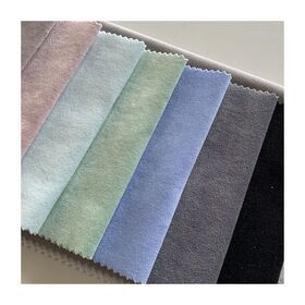 Wool feeling 100% polyester warp knitting velvet fabric high quality sherpa fleece knitted sofa fabric home textile modern