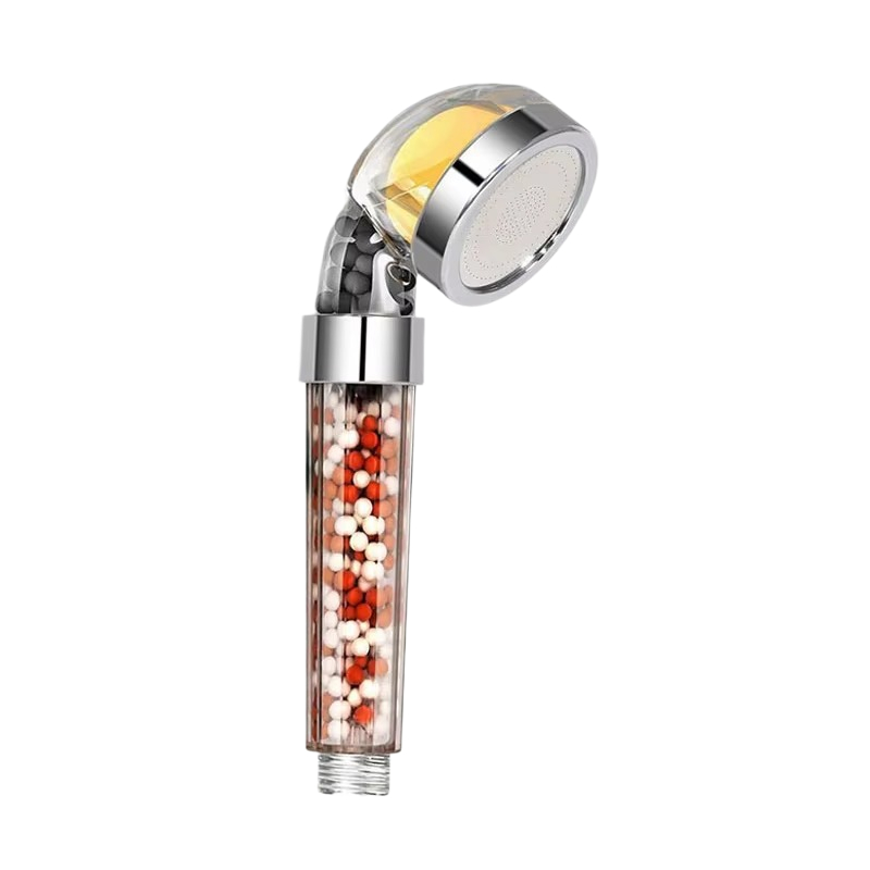 Guangzhou Weiguan Hardware Factory WG061 High Pressure Ionic Aroma Vitamin Shower Showerhead Filter Clear Shower Head With Vitamine C For Hard Water
