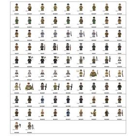 mini action LEGOINGLY German WW2 Military Army Battle Weapon Kit building blocks Bricks sets educational toys juguetes