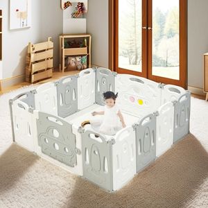 Factories Foldable Playpen Fence Play Indoor Playground Safety Toddler Fence Indoor Children Plastic Fence