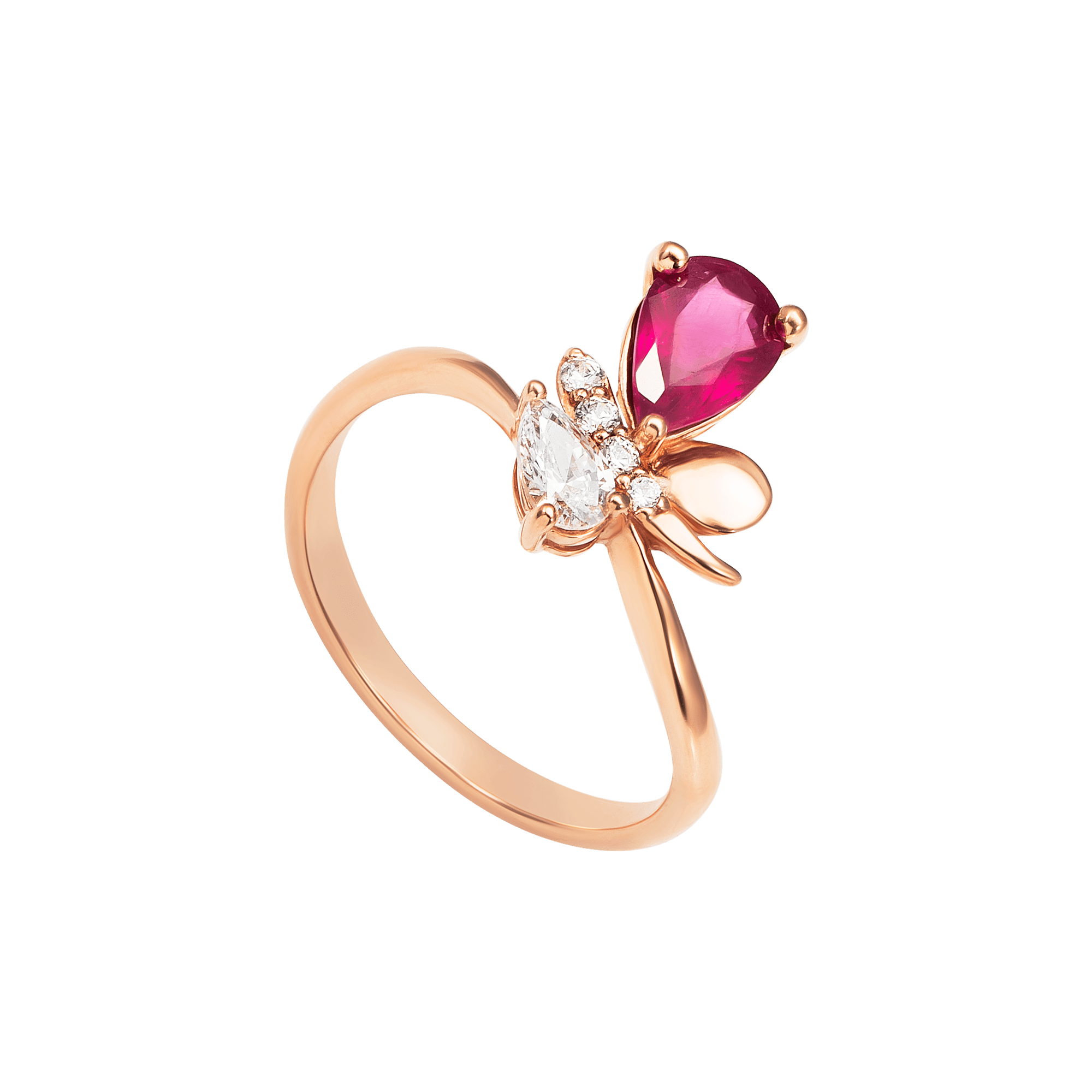 New Arrival 14K Solid Gold Jewelry Ruby Gemstone Ring Fine Jewelry Fashion Jewelry Rings For Women Brand OEM and ODM