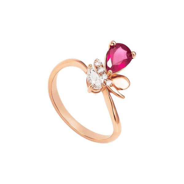 New Arrival 14K Solid Gold Jewelry Ruby Gemstone Ring Fine Jewelry Fashion Jewelry Rings For Women Brand OEM and ODM