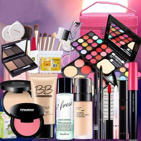 Factory Price Manufacturer Supplier Lipsticks Liquid Foundation Eyeliner Eyeshadow Set Custom Logo Wholesale Makeup Set New