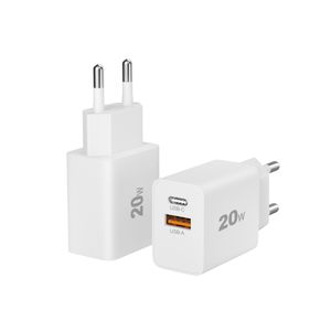 Hot Selling 20w mobile charger QC3.0 Type C USB Wall Charger with full certifications CB KC KCC UL ETL