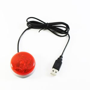 Custom USB 2.0 Light-Up Big Red Green LED Button With Weblink Launch Programmable Smart Push Web Button