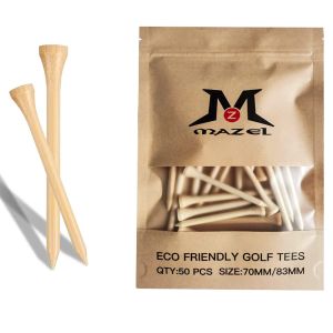 Bulk 38/42/54/70/83mm Wooden Tees Nature Plain Wood /Bamboo Short Golf Tee