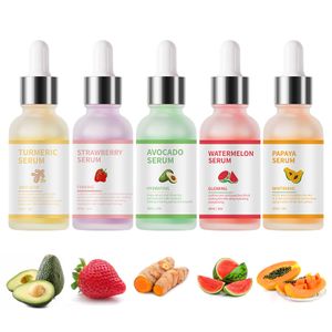 Wholesale Organic Vitamin c serum Fruit Extract Papaya Turmeric Watermelon Face Milk Serum Natural Face Brightening Face Serum