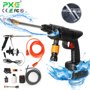 Car Washer High Pressure Portable Wash Gun 12V 24V 48V 96V Cordless Electric Cleaning Machine Lithium Battery Washer Spray Gun
