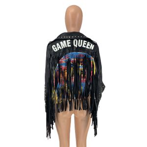2021 Women Plus Size Leather Jacket Fashion Black Leather Jacket for Women Plus Size Punk Style Jacket