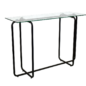Modern clear tempered glass console table living room furniture