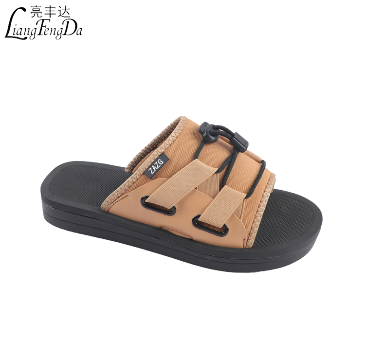 Designer Sandals Wholesale New Open Toe Men's Slippers Customized Comfortable Soft Pvc Sandals Cotton Fabric Summer Shoes CN;GUA