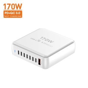 VINA GAN 170W 100W Charger US AU EU US plug for iPhone Macbook Pro Laptop Mobile Phone Tablet Computer Multi Ports Fast Charger
