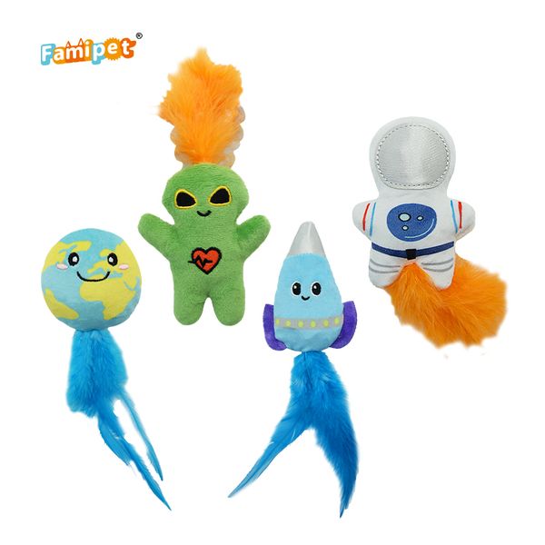 Famipet Manufacturer Custom Wholesale New Design Aliens Series Soft Katzenspielzeug Kitten Toy Pet Cat Nip Toy