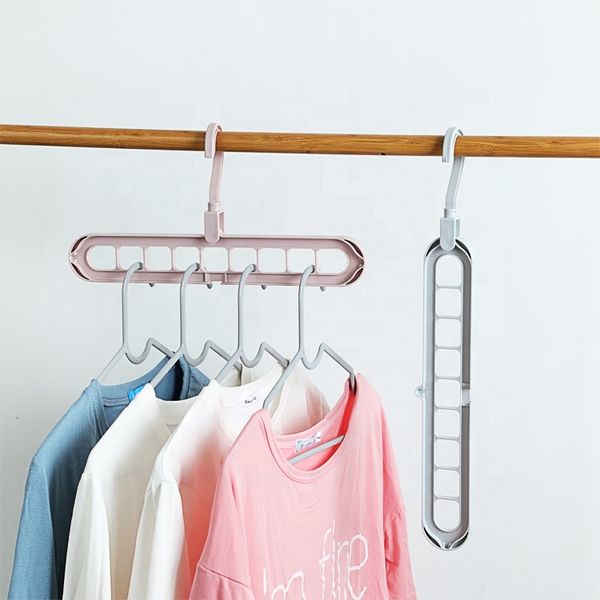 Other Hangers Bedroom Closet Hanging Rack Wardrobe Clothes Organizer Coat Hangers Plastic
