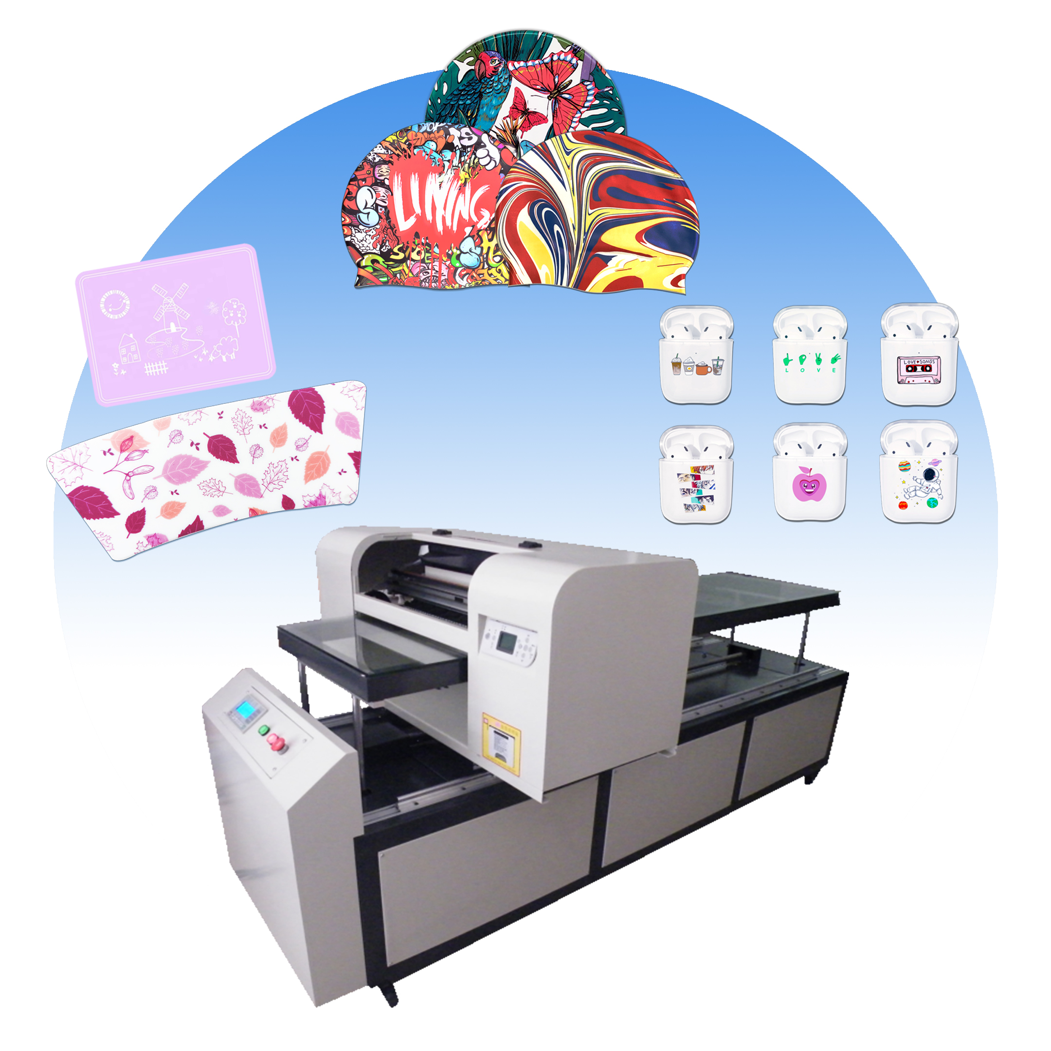 Dongguan Shenghuangke Industrial Co., Ltd. SHK-6018 Silicone No Coating Process Low Cost Long Hair Braid Waterproof Swim Cap Printer