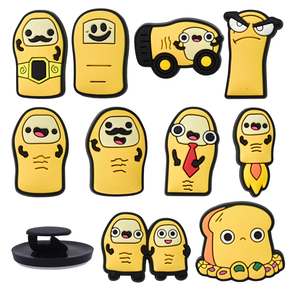 Shishi City Jiuying Hardware Firm(Individual Business) New Arrivals Thumb Cartoon Pvc Shoe Charms Anime Clog Charms for Shoe Decorations