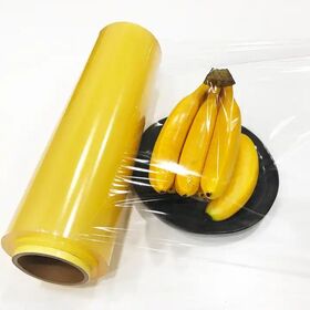 Plastic Wrap freshness Protection bag Food And Fruits jumbo roll food grade Transparent Stretch pvc food cling film