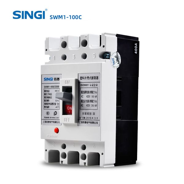 mccb molded case circuit breaker electric safety air Singi SWM1-100C Series Manufacturer factory 3P 400a