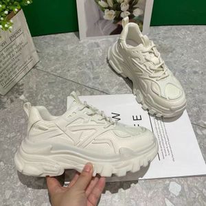 New popular thick soled women's footwear sports height increasing single shoe mesh breathable sports women's shoes