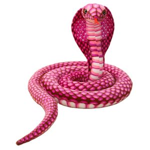 80CM Multi Colors Creative Lifelike Snake Plush Stuffed Toys Simulation Safari Animals Large Snake Toys