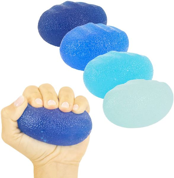 Hand Exercise Eggs Sensory Squishy Ball for Stress Relief and Grip Strengthening Therapy Wrist Strength Trainer Equipment