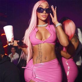 Wholesale Y2K Women's Sexy Bright Fake Leather Tight Sexy Cute Vest Casual Street Wear Crop Top Tight Short Skirt Set